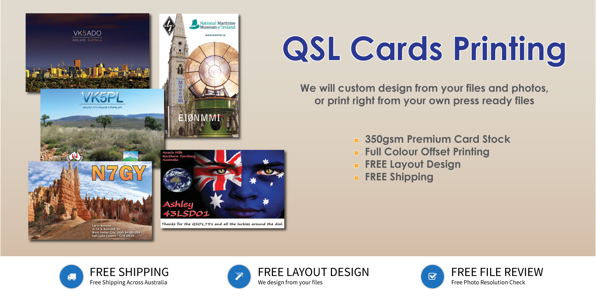 QSL Cards Printing Australia